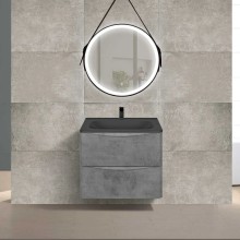 Комплект мебели бетон 59,4 см Vincea Paola VMC-2P600BT + VCB-2VP600B + VLM-2N700+