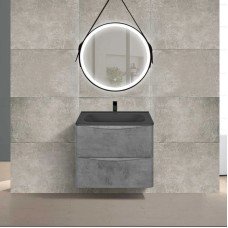 Комплект мебели бетон 59,4 см Vincea Paola VMC-2P600BT + VCB-2VP600B + VLM-2N700+