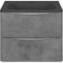 Комплект мебели бетон 59,4 см Vincea Paola VMC-2P600BT + VCB-2VP600B + VLM-2N700+