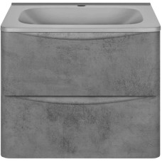 Комплект мебели бетон 59,4 см Vincea Paola VMC-2P600BT + VCB-2VP600G + VLM-2N700+