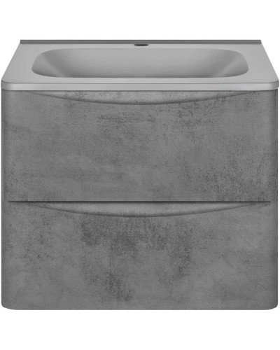 Комплект мебели бетон 59,4 см Vincea Paola VMC-2P600BT + VCB-2VP600G + VLM-2N700+