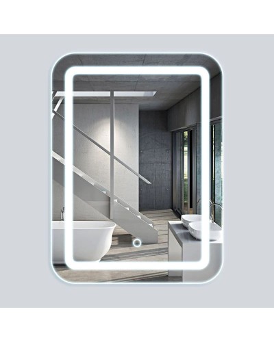 Комплект мебели бетон 59,4 см Vincea Paola VMC-2P600BT + VCB-2VP600W + VLM-2D550