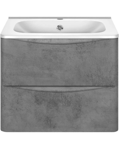 Комплект мебели бетон 59,4 см Vincea Paola VMC-2P600BT + VCB-2VP600W + VLM-2D550