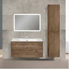 Комплект мебели дуб винтаж 100 см Vincea Paola VMC-2P100VO + VCB-2VP100W + VLM-2A100