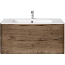 Комплект мебели дуб винтаж 100 см Vincea Paola VMC-2P100VO + VCB-2VP100W + VLM-2A100