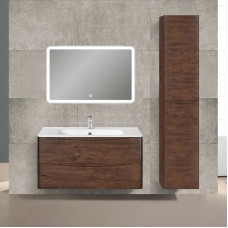 Комплект мебели темный дуб 100 см Vincea Paola VMC-2P100RW + VCB-2VP100W + VLM-2A100