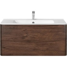 Комплект мебели темный дуб 100 см Vincea Paola VMC-2P100RW + VCB-2VP100W + VLM-2A100