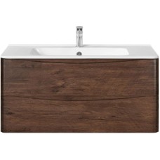 Комплект мебели темный дуб 100 см Vincea Paola VMC-2P100RW + VCB-2VP100W + VLM-2A100