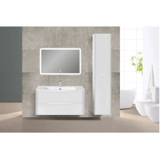 Комплект мебели белый глянец 100 см Vincea Paola VMC-2P100GW + VCB-2VP100W + VLM-2A100