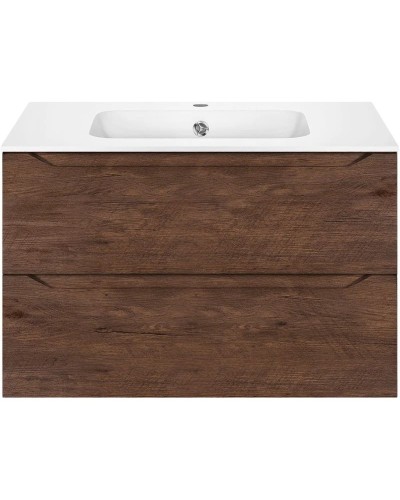 Комплект мебели темный дуб 81 см Vincea Norma VMC-2N800RW + VCB-2N800W + VLM-2B800