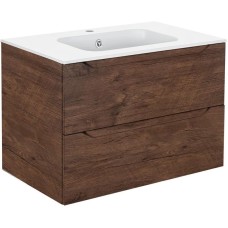 Комплект мебели темный дуб 81 см Vincea Norma VMC-2N800RW + VCB-2N800W + VLM-2B800