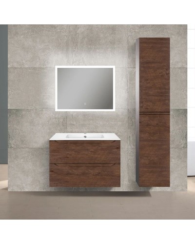 Комплект мебели темный дуб 81 см Vincea Norma VMC-2N800RW + VCB-2N800W + VLM-2B800