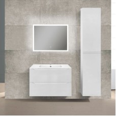 Комплект мебели белый глянец 81 см Vincea Norma VMC-2N800GW + VCB-2N800W + VLM-2B800