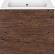 Комплект мебели темный дуб 61 см Vincea Norma VMC-2N600RW + VCB-2N600W + VLM-2J600