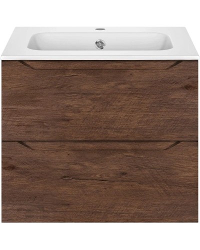 Комплект мебели темный дуб 61 см Vincea Norma VMC-2N600RW + VCB-2N600W + VLM-2J600