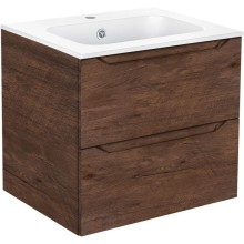 Комплект мебели темный дуб 61 см Vincea Norma VMC-2N600RW + VCB-2N600W + VLM-2J600