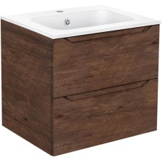 Комплект мебели темный дуб 61 см Vincea Norma VMC-2N600RW + VCB-2N600W + VLM-2J600