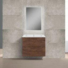 Комплект мебели темный дуб 61 см Vincea Norma VMC-2N600RW + VCB-2N600W + VLM-2J600