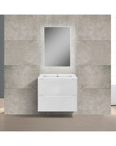 Комплект мебели белый глянец 61 см Vincea Norma VMC-2N600GW + VCB-2N600W + VLM-2J600