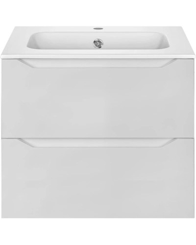 Комплект мебели белый глянец 61 см Vincea Norma VMC-2N600GW + VCB-2N600W + VLM-2J600