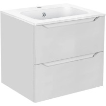 Комплект мебели белый глянец 61 см Vincea Norma VMC-2N600GW + VCB-2N600W + VLM-2J600