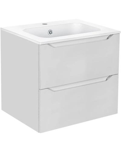 Комплект мебели белый глянец 61 см Vincea Norma VMC-2N600GW + VCB-2N600W + VLM-2J600