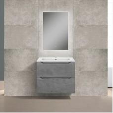 Комплект мебели бетон 61 см Vincea Norma VMC-2N600BT + VCB-2N600W + VLM-2J600