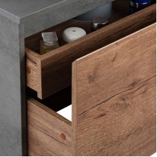 Комплект мебели дуб табачный/бетон 100 см Vincea Mesa VMC-2MS100TB + VBS-105MG + VLM-2N600+