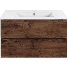 Комплект мебели темный дуб 81,5 см Vincea Mia VMC-2MC800RW + VBS-13980 + VLM-3VN800