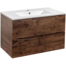 Комплект мебели темный дуб 81,5 см Vincea Mia VMC-2MC800RW + VBS-13980 + VLM-3VN800