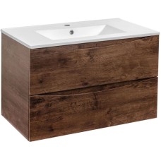 Комплект мебели темный дуб 81,5 см Vincea Mia VMC-2MC800RW + VBS-13980 + VLM-3VN800