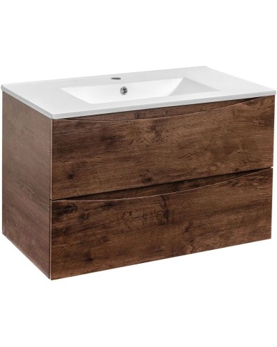 Комплект мебели темный дуб 81,5 см Vincea Mia VMC-2MC800RW + VBS-13980 + VLM-3VN800