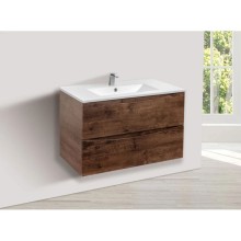 Комплект мебели темный дуб 81,5 см Vincea Mia VMC-2MC800RW + VBS-13980 + VLM-3VN800