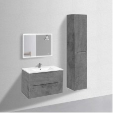 Комплект мебели бетон 81,5 см Vincea Mia VMC-2MC800BT + VBS-13980 + VLM-3VN800