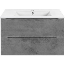 Комплект мебели бетон 81,5 см Vincea Mia VMC-2MC800BT + VBS-13980 + VLM-3VN800