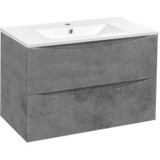 Комплект мебели бетон 81,5 см Vincea Mia VMC-2MC800BT + VBS-13980 + VLM-3VN800