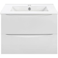 Комплект мебели белый глянец 71,5 см Vincea Mia VMC-2MC700GW + VBS-13970 + VLM-3AU900