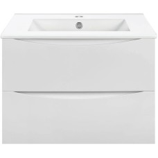 Комплект мебели белый глянец 61,5 см Vincea Mia VMC-2MC600GW + VBS-13960 + VLM-2B600