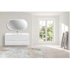 Комплект мебели белый глянец 121,5 см Vincea Mia VMC-2MC120GW + VBS-13120 + VLM-2K120