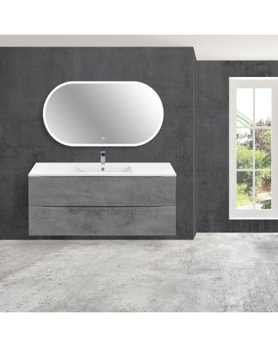 Комплект мебели бетон 121,5 см Vincea Mia VMC-2MC120BT + VBS-13120 + VLM-2K120