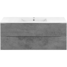 Комплект мебели бетон 121,5 см Vincea Mia VMC-2MC120BT + VBS-13120 + VLM-2K120