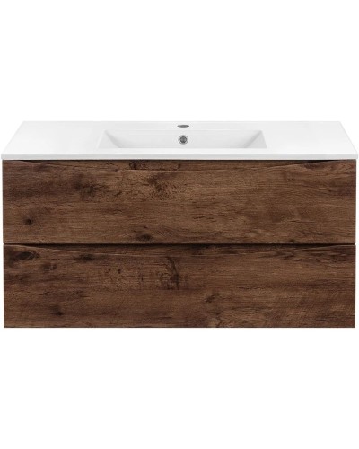 Комплект мебели темный дуб 101,5 см Vincea Mia VMC-2MC100RW + VBS-13100 + VLM-3VN100