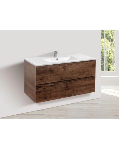 Комплект мебели темный дуб 101,5 см Vincea Mia VMC-2MC100RW + VBS-13100 + VLM-3VN100