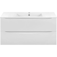 Комплект мебели белый глянец 101,5 см Vincea Mia VMC-2MC100GW + VBS-13100 + VLM-3VN100