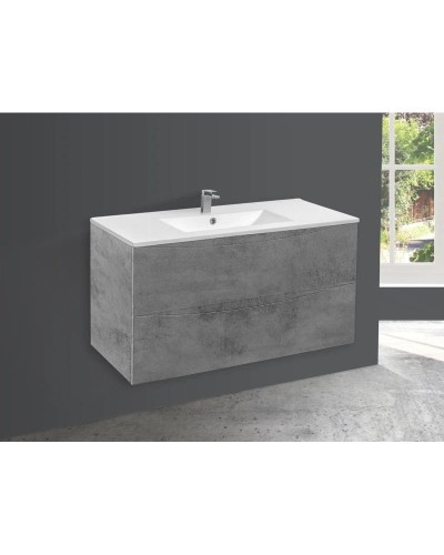 Комплект мебели бетон 101,5 см Vincea Mia VMC-2MC100BT + VBS-13100 + VLM-3VN100