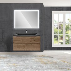 Комплект мебели дуб винтаж 90 см Vincea Mia VMC-2MA900VO + VCB-3M900B + VLM-3VN900