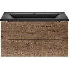 Комплект мебели дуб винтаж 90 см Vincea Mia VMC-2MA900VO + VCB-3M900B + VLM-3VN900