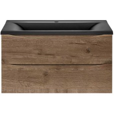 Комплект мебели дуб винтаж 90 см Vincea Mia VMC-2MA900VO + VCB-3M900B + VLM-3VN900