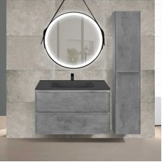 Комплект мебели бетон 79,4 см Vincea Vico VMC-2V800BT + VCB-2VP800B + VLM-2N700+