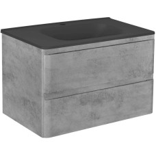 Комплект мебели бетон 79,4 см Vincea Vico VMC-2V800BT + VCB-2VP800B + VLM-2N700+